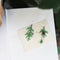 Artistic Pine Branch Earrings