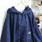 Embroidered Denim Hoodie