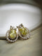 Large Oval CZ Diamond Earrings