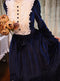 Victorian Lace Collar Velvet Dress