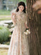 Traditional Button Floral Tea Dress
