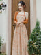 Halter Neck Slip Dress + Cardigan 2Pcs Set