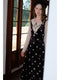 Vintage Polka Dot Faked 2pcs Dress