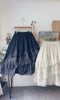 Lace Trim Cotton Skirt