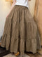 100% Ramie Drawstring Skirt