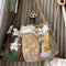 Cute Embroidered Corduroy Cross-Body Shoulder Bag