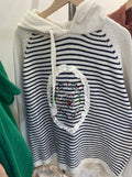 Super Cute Embroidered Knitted Hoodie