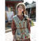 Farmcore Floral Dress + Embroidered Vest