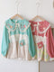 Cutecore Embroidered Patchwork Shirt