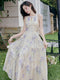 Romantic Dress + Chiffon Cardigan