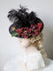 Elegant Large Flower Fasinator Hat