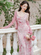 Pink Romantic Dress 2pcs Set