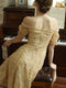Off Shoulder Embroidered Tulle Dress