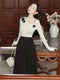 Romantic 3D Flower Top + Long Skirt