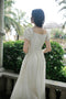 Puffy Sleeve Chiffon Flowy Dress