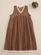 Farmcore V Neck Dress