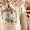 Cute Collar Embroidered Sweatshirt