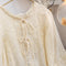 Quality Ramie Embroidered Blouse