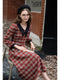 Vintage Academia V-neck Plaid Dress