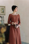 Lace Collar Ramie Vintage Dress