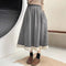 Lace Hem Tweed Skirt