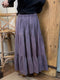 100% Ramie Drawstring Skirt