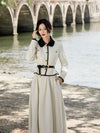 Elegant Jacket + Skirt 2pcs Set