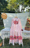Mori Girl Cute Embroidered Drawstring Dress