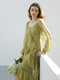 Romantic Green Layered Dress