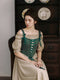 Medieval Lace Up Vest + Off Shoulder Dress