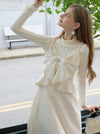 Fairycore Lace Top + Jacquard Bow Dress