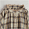 Mori Kei Lace Collar Plaid Blouse