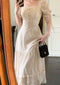Royalcore Lace Trim Dress