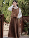 Academia Shirt + One Piece Long Skirt + Vest 3pcs Set