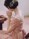 Lace Collar Pink Vintage Dress