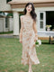 Satin Slip Dress + Cardigan 2Pcs Set
