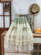 Lace Hem Mori Girl Skirt