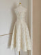 Butterfly Jacquard Fit & Flare Dress