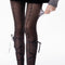 Jacquard Tights With Laces