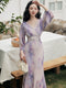 Elegant V Neck Dress