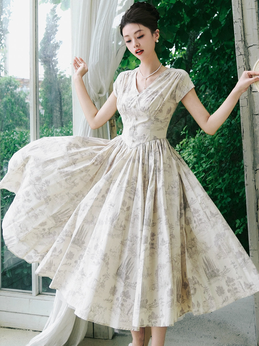 fairy spring dress Imogene vintage dress, Vintage French dress, vintage dress, fairy, cottagecore  dress, French dress, 1940s main image 0