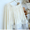 High Quality Lace Trim Linen Skirt