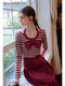 Striped Bow Top / Romantic Skirt