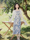 Romantic Floral Slip Dress + Knit Cardigan