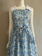 Antique Floral Frint Sleeveless Dress