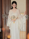 Fairy White Slip Dress + Tassel Hem Cardigan