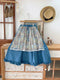 Prairie Style Fake 2pcs Skirt