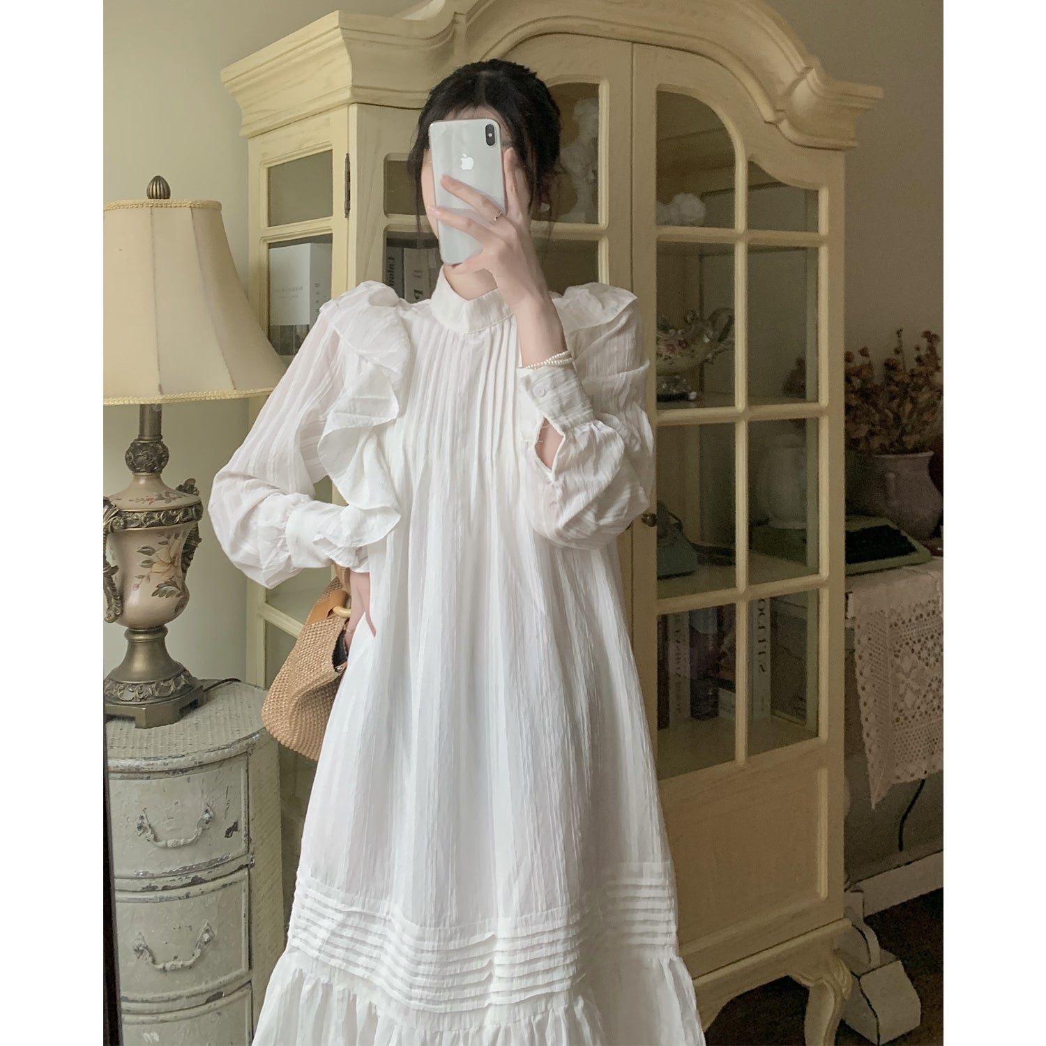 White Ruffled Dress– The Cottagecore