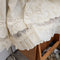 Linen Lace Hem Skirt