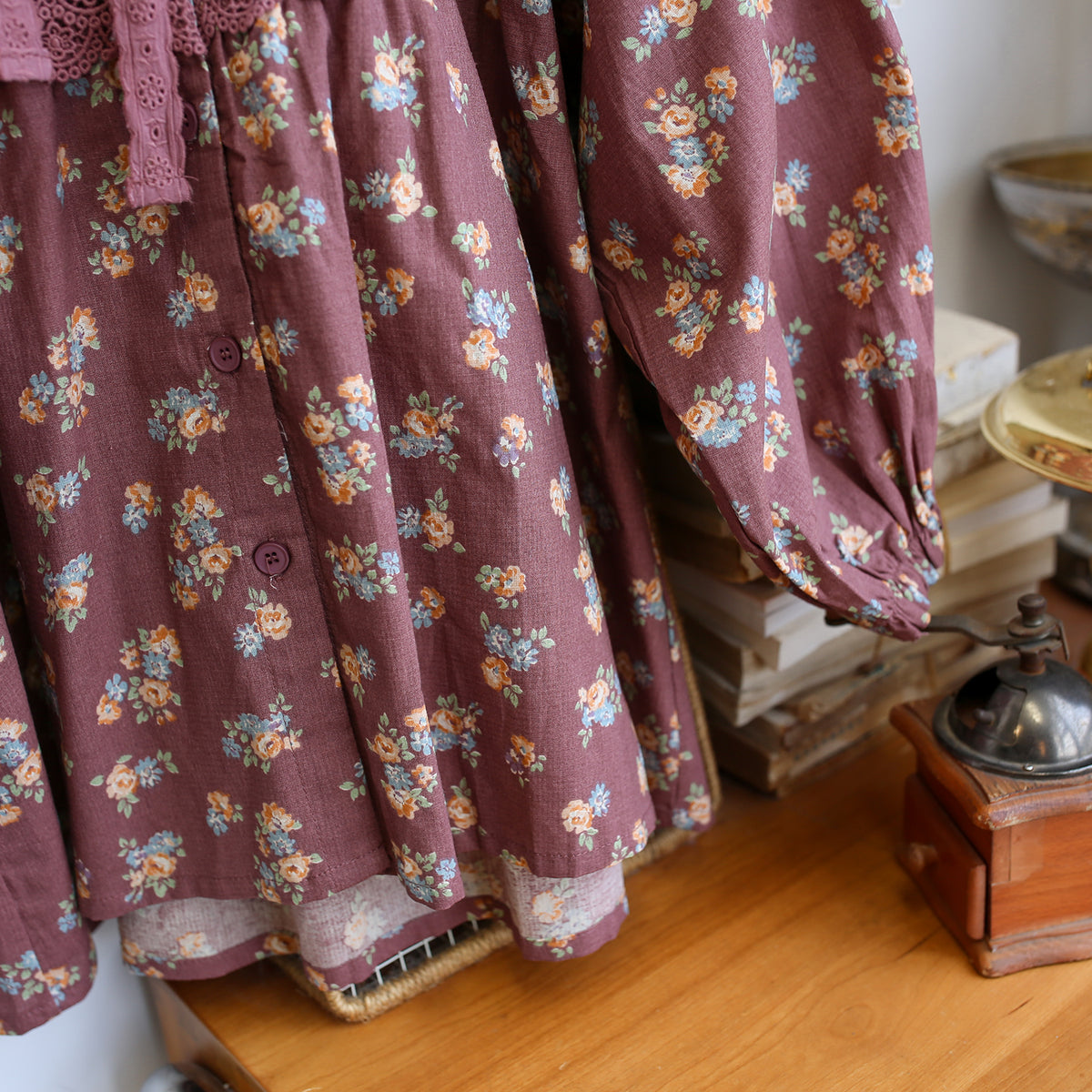 Farmcore Cotton Lace Patchwork Floral Shirt– The Cottagecore